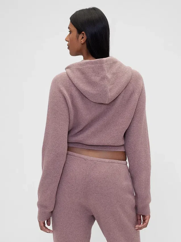 Gap × Summer Fridays CashSoft Waffle Crop-hoodie