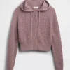 Gap × Summer Fridays CashSoft Waffle Crop-hoodie