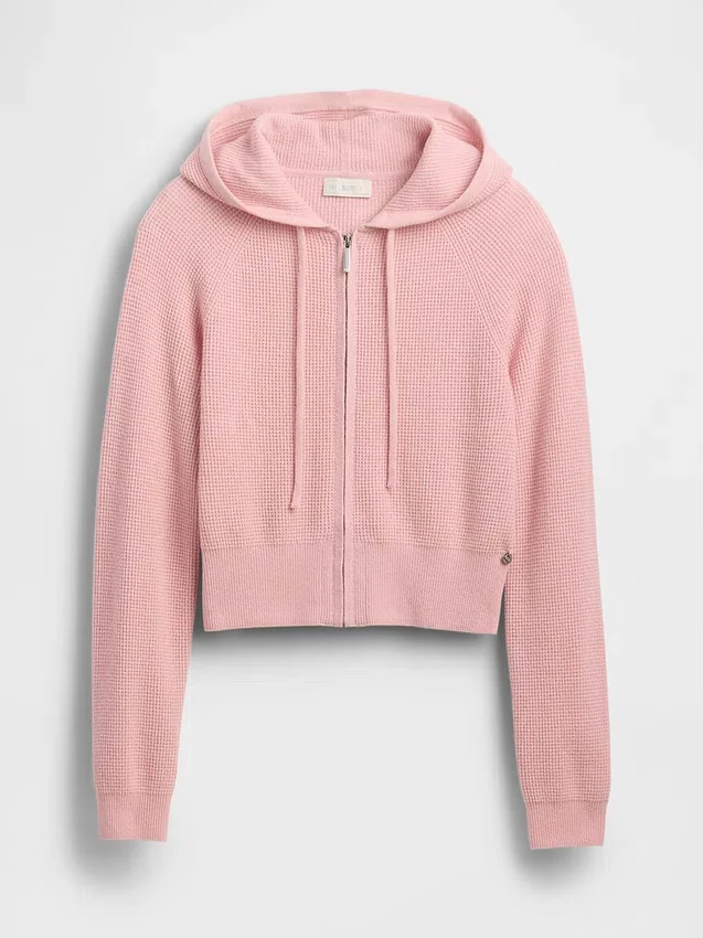 Gap × Summer Fridays CashSoft Waffle Crop-hoodie