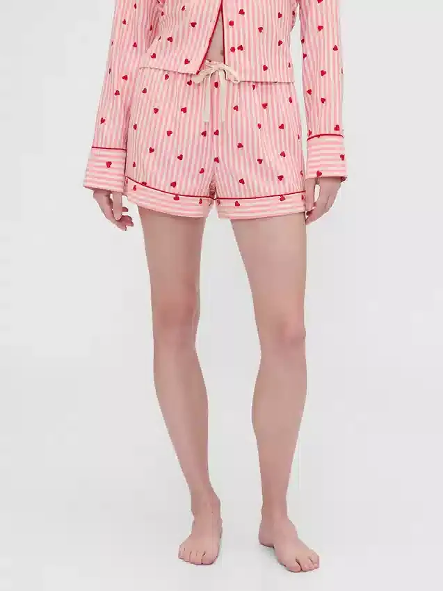 Gap × Summer Fridays Flannel Hearts pyjamasboxershorts