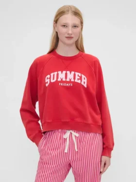 GAP × Summer Fridays Oversized raglan-tröja med Gap Logo