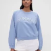 GAP × Summer Fridays Oversized raglan-tröja med Gap Logo
