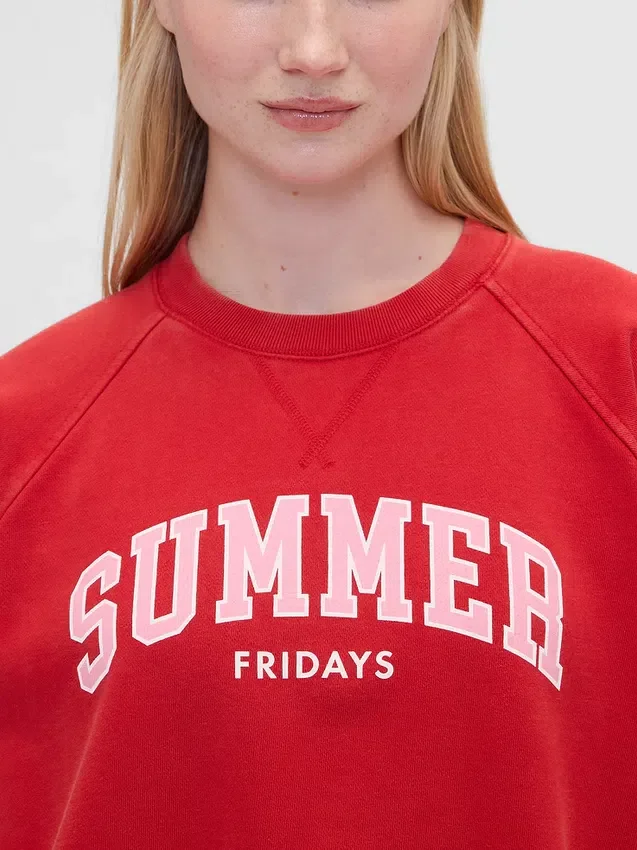 GAP × Summer Fridays Oversized raglan-tröja med Gap Logo