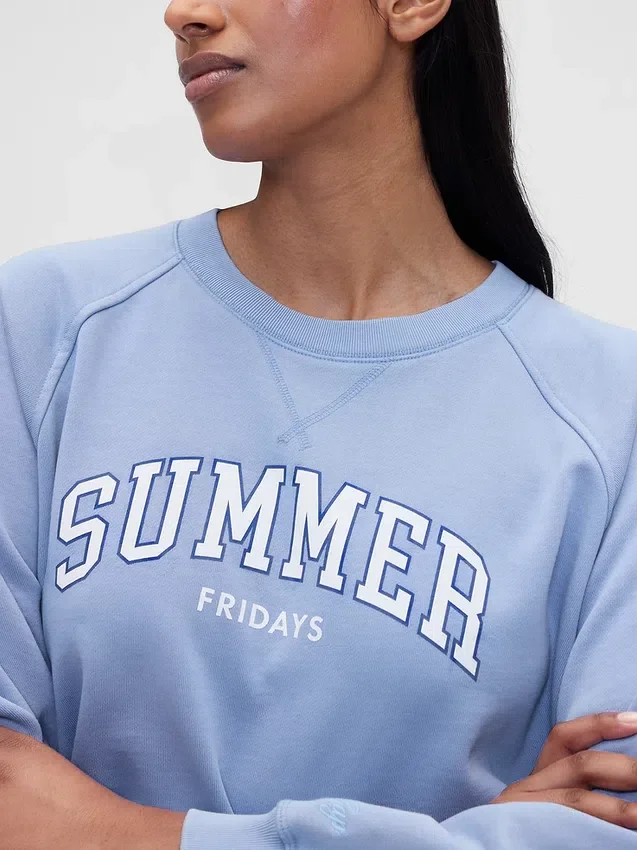 GAP × Summer Fridays Oversized raglan-tröja med Gap Logo