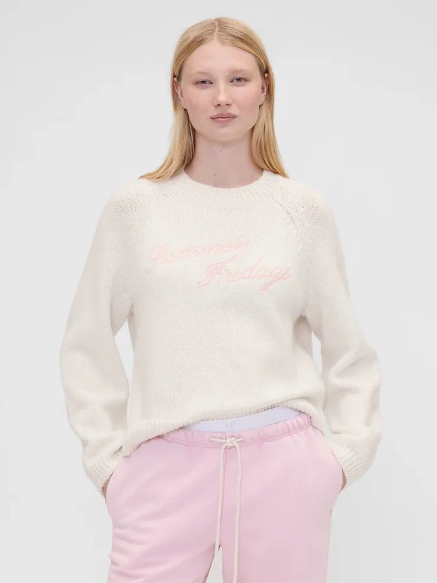 GAP × Summer Fridays Oversized tröja med logotyp