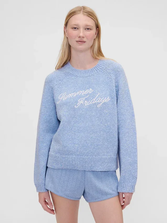 GAP × Summer Fridays Oversized tröja med logotyp