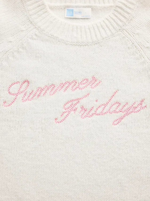 GAP × Summer Fridays Oversized tröja med logotyp