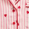 GAP × Summer Fridays pyjamas skjorta i avslappnad flanell med hjärtmönster