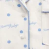 GAP × Summer Fridays pyjamas skjorta i avslappnad flanell med prickmönster