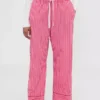 Gap × Summer Fridays Pyjamasbyxor i avslappnad poplin med ränder