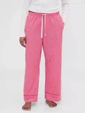 Gap × Summer Fridays Pyjamasbyxor i avslappnad poplin med ränder