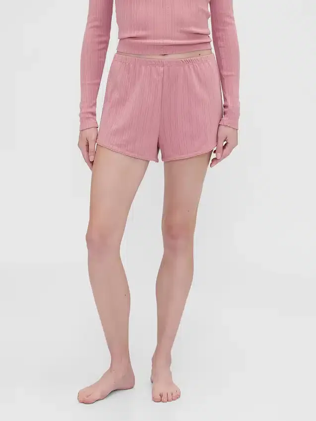 GAP × Summer Fridays pyjamasbyxor i pointelle Shorts