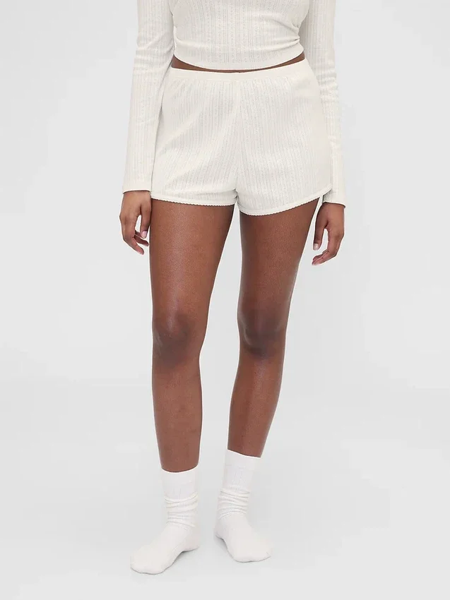 GAP × Summer Fridays pyjamasbyxor i pointelle Shorts