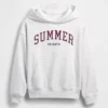 Gap × Summer Fridays Tjock, oversized hoodie med logotyp