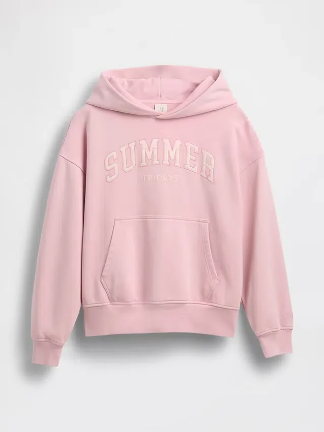 Gap × Summer Fridays Tjock, oversized hoodie med logotyp