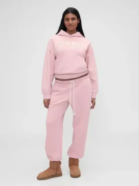 GAP × Summer Fridays tjocka joggingbyxor med avslappnad passform och logotyp