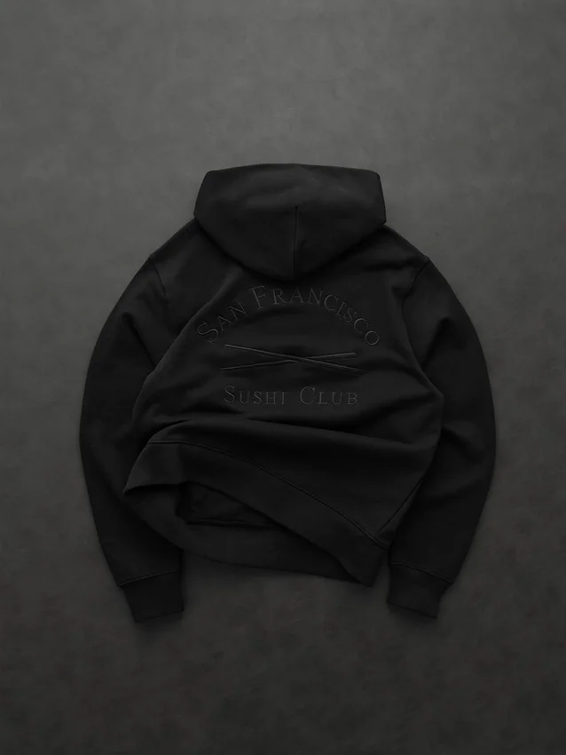 GAP × Sushi Club Tjock hoodie med logotyp