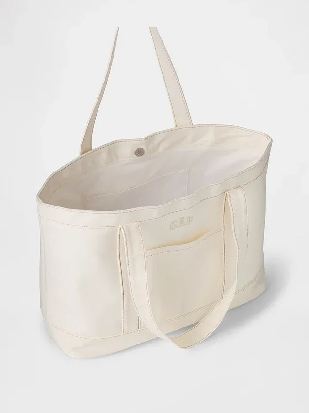 Gap-tote-väska i denim med logotyp
