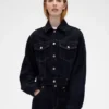 GAP × Victoria Beckham avslappnad, kort denimjacka
