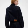 GAP × Victoria Beckham avslappnad, kort denimjacka