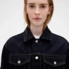 GAP × Victoria Beckham avslappnad, kort denimjacka