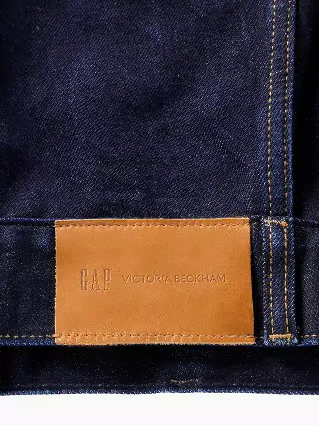 GAP × Victoria Beckham avslappnad, kort denimjacka