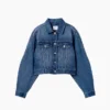 GAP × Victoria Beckham avslappnad, kort denimjacka