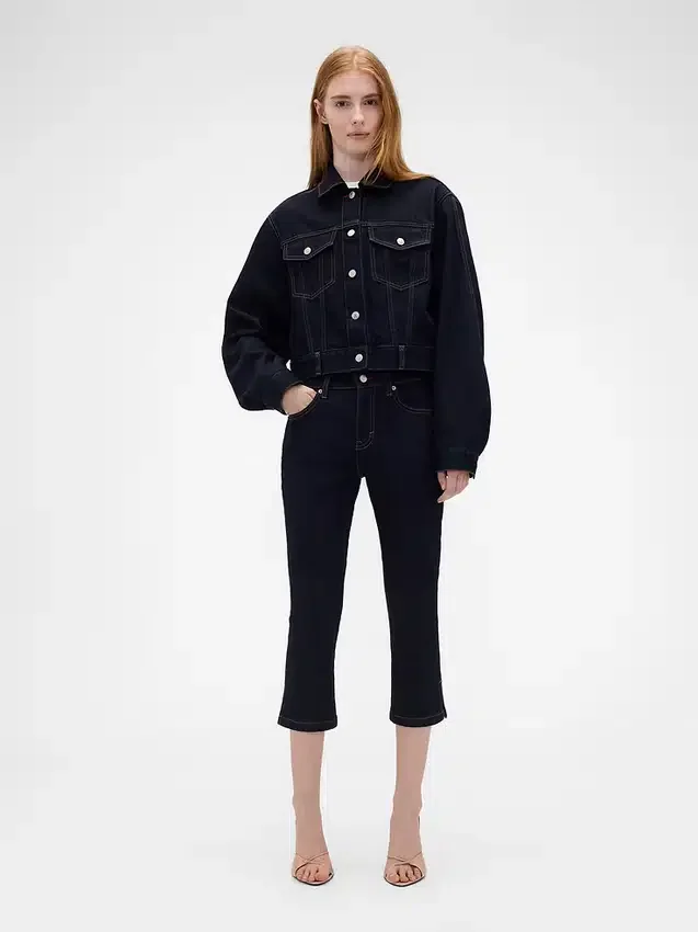 GAP × Victoria Beckham Capri-jeans med låg midja