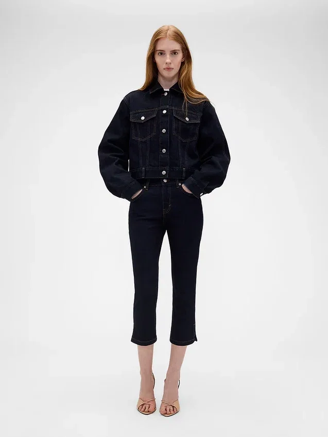 GAP × Victoria Beckham Capri-jeans med låg midja