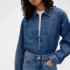 Gap × Victoria Beckham denimskjorta med dragkedja