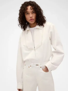Gap × Victoria Beckham denimskjorta med dragkedja