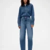 Gap × Victoria Beckham denimskjorta med dragkedja