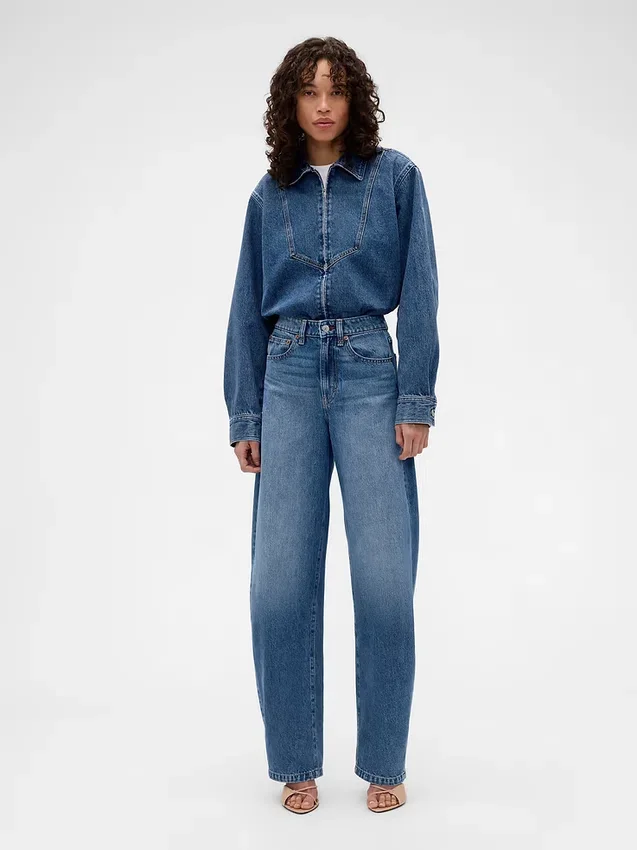 Gap × Victoria Beckham denimskjorta med dragkedja
