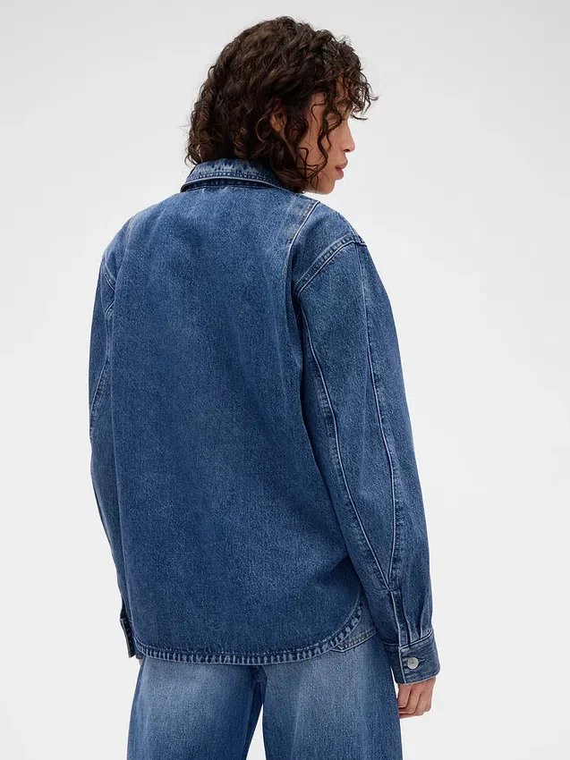 Gap × Victoria Beckham denimskjorta med dragkedja