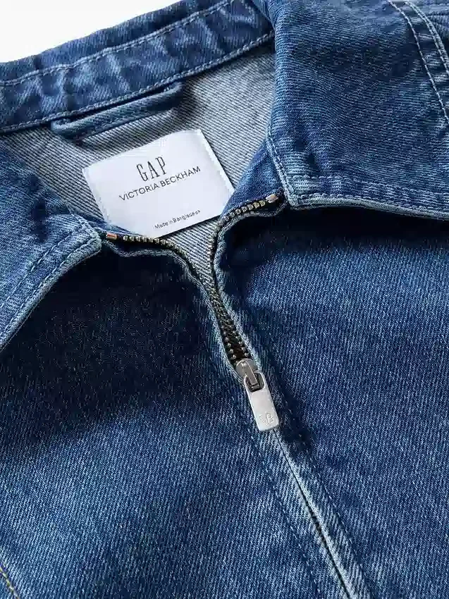 Gap × Victoria Beckham denimskjorta med dragkedja