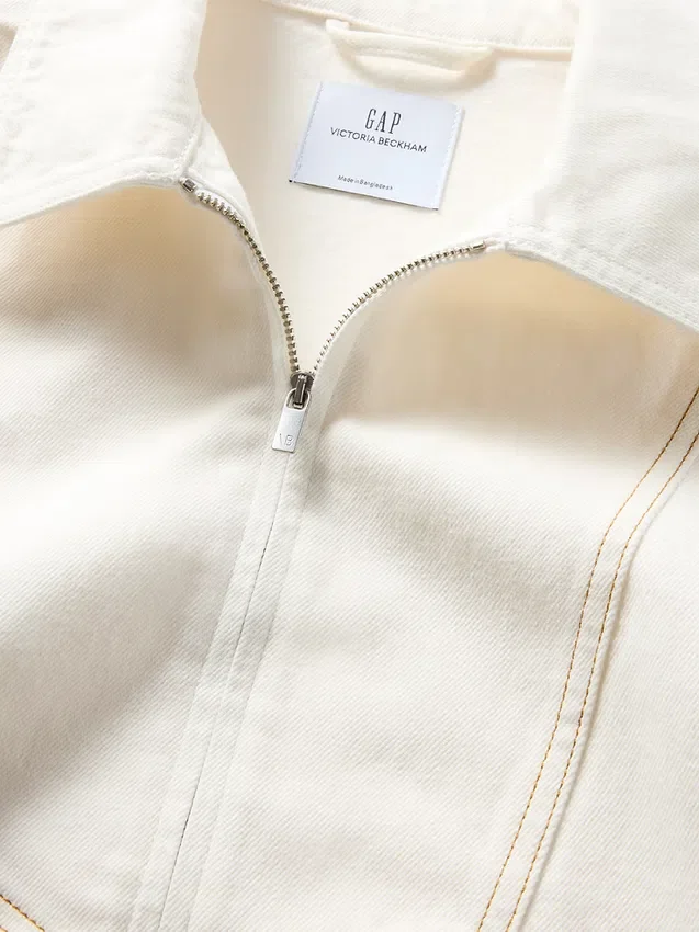 Gap × Victoria Beckham denimskjorta med dragkedja