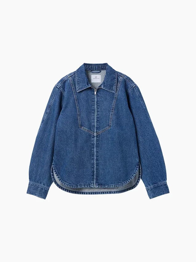 Gap × Victoria Beckham denimskjorta med dragkedja