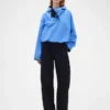 GAP × Victoria Beckham högmidjade byxor med veckad bågform