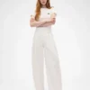 GAP × Victoria Beckham högmidjade byxor med veckad bågform