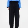 GAP × Victoria Beckham högmidjade byxor med veckad bågform