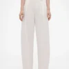 GAP × Victoria Beckham högmidjade byxor med veckad bågform
