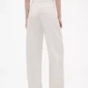 GAP × Victoria Beckham högmidjade byxor med veckad bågform
