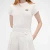 GAP × Victoria Beckham högmidjade byxor med veckad bågform