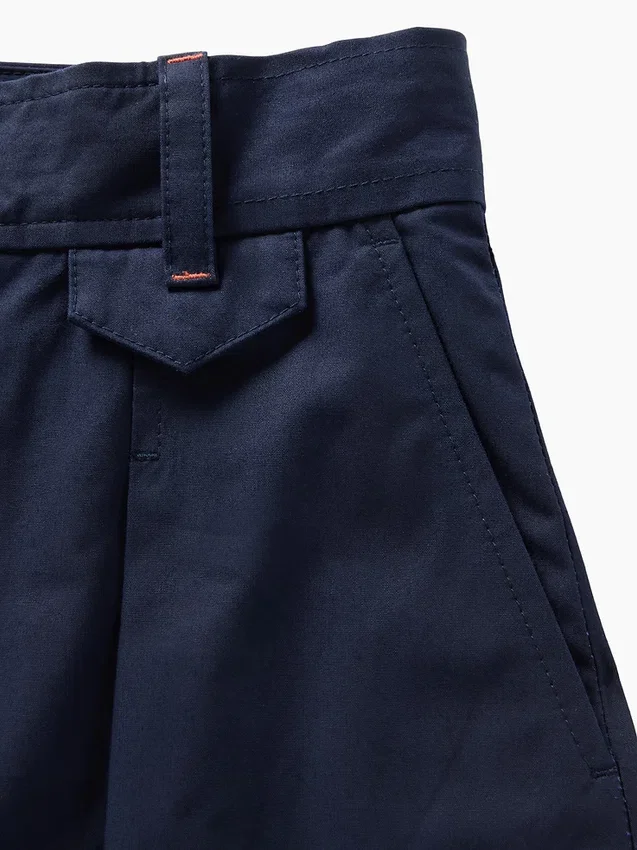 GAP × Victoria Beckham högmidjade byxor med veckad bågform