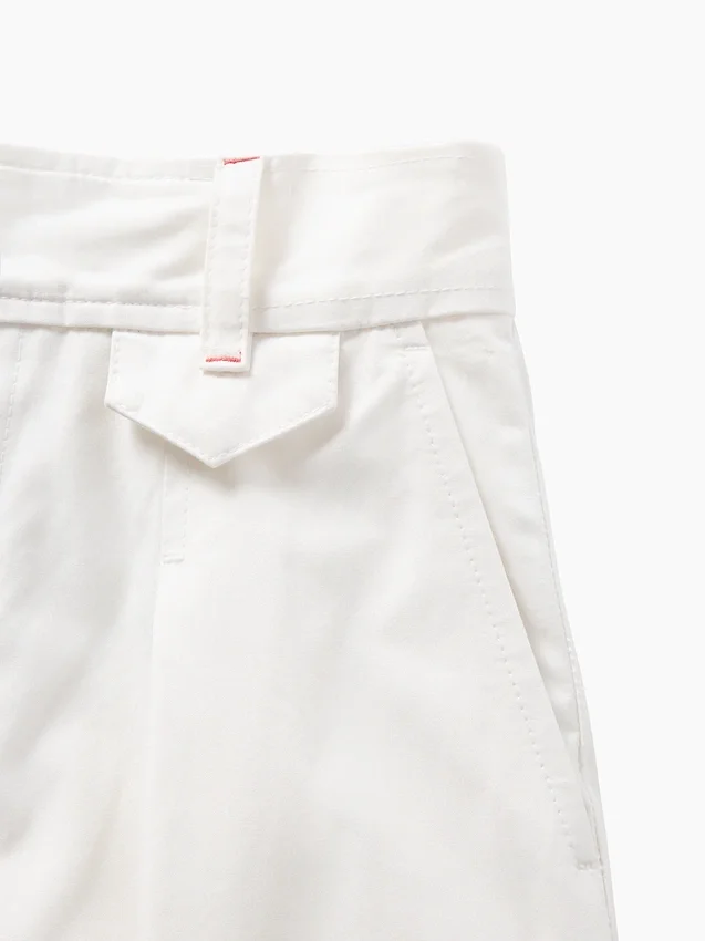 GAP × Victoria Beckham högmidjade byxor med veckad bågform