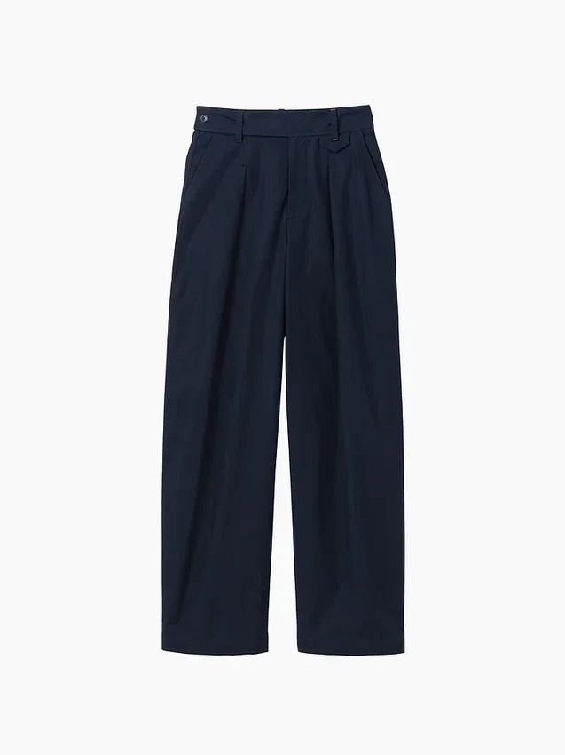 GAP × Victoria Beckham högmidjade byxor med veckad bågform