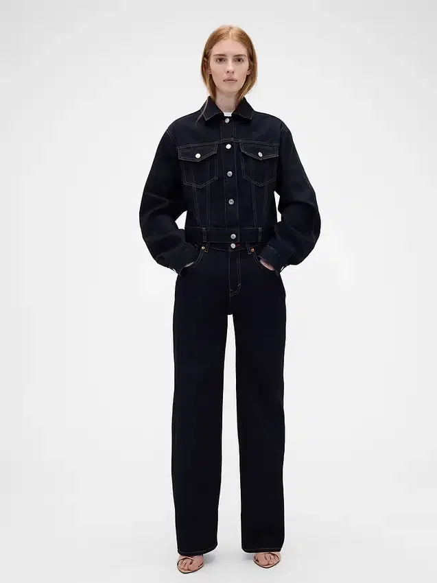 Gap × Victoria Beckham högmidjade raka Jeans
