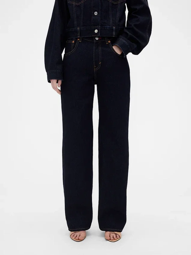 Gap × Victoria Beckham högmidjade raka Jeans