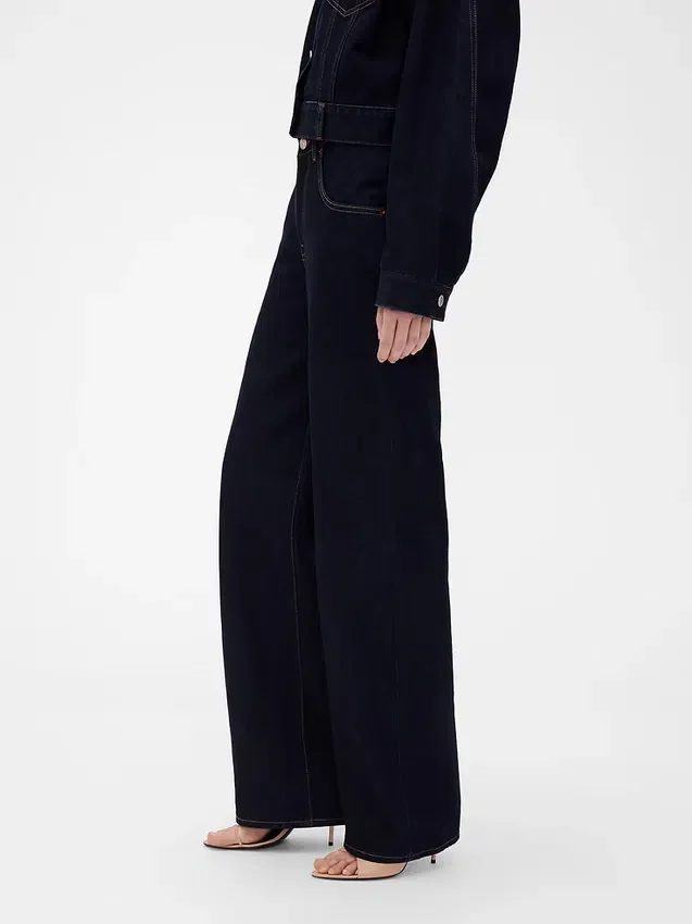 Gap × Victoria Beckham högmidjade raka Jeans