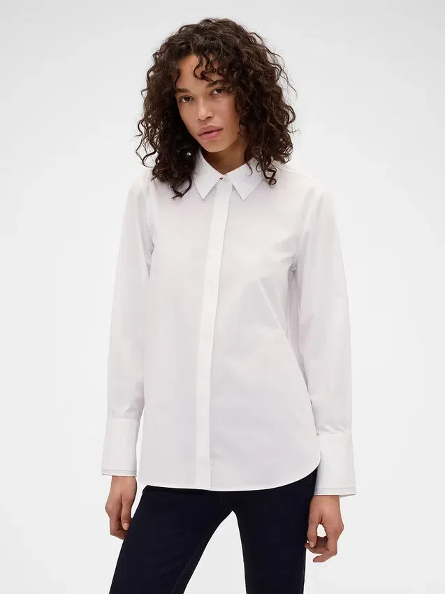 GAP × Victoria Beckham Skjorta i poplin med avslappnad passform